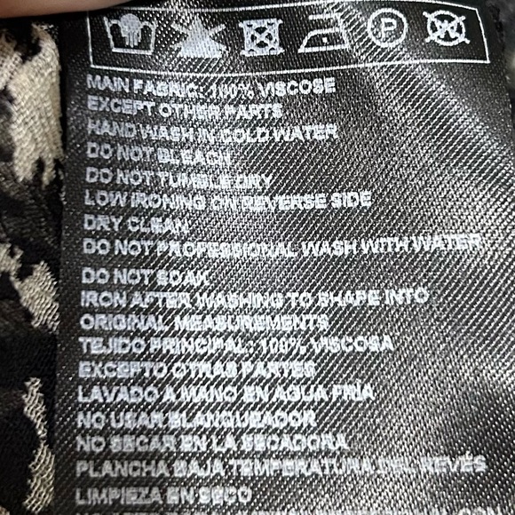 ba&sh Elia Ruffle Button Down Blouse Black White Print Small NWT - Picture 9 of 15